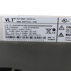 สำหรับ VLT AutomationDrive FC-302P45KT5E20H1 1500W สามเฟส 380-500V AC ระบบควบคุม FVC อุปกรณ์ควบคุมความถี่อัตโนมัติสำหรับอุตสาหกรรม - Product Image 3