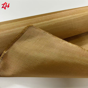 Tissu aramide uni teint, tissé, lourd, ignifuge pour vêtements de pompier - Product Image 2