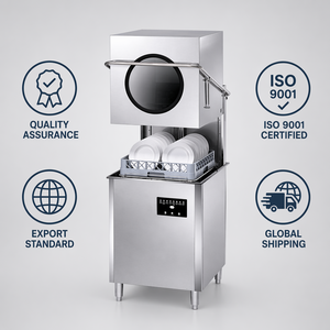 Lavavajillas comercial tipo campana con ciclo de 60 segundos, lavadora eléctrica de utensilios para restaurantes, hoteles y cocinas de catering. - Product Image 6