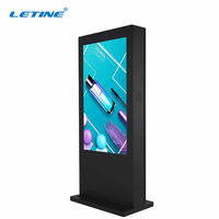 Tótem de Señalización Digital para Exteriores, de 32 a 86 Pulgadas, Alto Brillo, IP55 Impermeable, Pantalla LCD Android para Publicidad