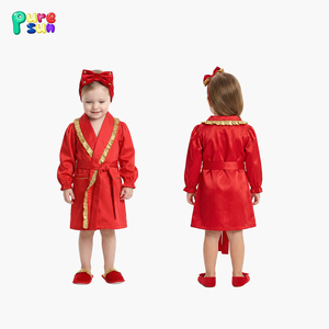 Puresun Vestaglie Rosse Casual Morbide per Ragazze, Abbigliamento <span class=keywords><strong>da</strong></span> <span class=keywords><strong>Notte</strong></span> Personalizzato, Pigiami per Bambini all'Ingrosso - Product Image 1