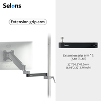 Sistema modular de soporte para cámara Selens con brazo extensible triangular y abrazadera de escritorio para DIT Director Cart Workstation