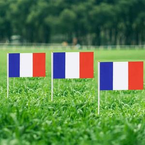 Bandera de Palestina Miniatura para Agitar con la Mano, Diseño al por Mayor para Todos los Países, con Asta de Plástico, Banderas de Seda y Vinilo - Product Image 3