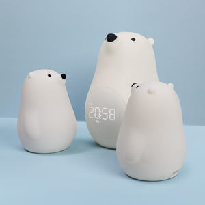 <span class=keywords><strong>Veilleuse</strong></span> LED rechargeable moderne pour enfants, petit ours blanc, lampe de chevet à capteur tactile, matériau ABS pour enfant en bas âge, bébé animé - Product Image 6