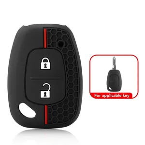 Porte-clés en silicone pour clé de voiture <span class=keywords><strong>Renault</strong></span> Kangoo Traffic 2012 Clio 2004 Master pour Nissan Interstar Opel Vivaro 2003 Movano - Product Image 2