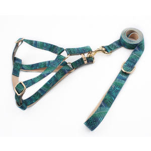 天然ヘンプドッグハーネスとリーシュポリエステルプルドッグハーネス2025新デザインロゴメタルバックル付き - Product Image 6