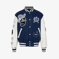 Blouson bomber homme OEM/ODM, style moderne, vintage, personnalisé, blouson de baseball pour homme, blouson bomber en cuir pour homme.