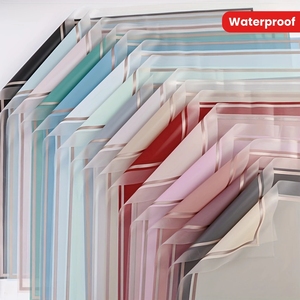 Waterproof Korean Paper Flower Bouquet Wrapping New Print Coated Pulp <strong>Packaging</strong> <strong>Material</strong> for Roses and Dances - Product Image 1