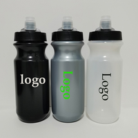 Bouteille d'eau réutilisable PP 20OZ 600ML pour le sport et le vélo, avec couvercle, couleurs blanc, vert, orange, noir, logo personnalisé – Offre Spéciale