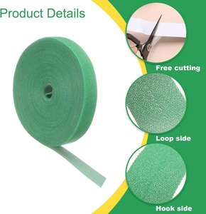 Cintas de Velcro Reutilizables, Resistentes al Calor, Ecológicas, Autoadhesivas, de Doble Cara, para Cables de Nailon - Product Image 3