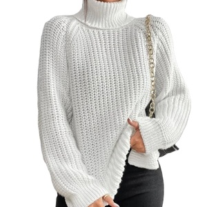 Pull à <span class=keywords><strong>col</strong></span> <span class=keywords><strong>roulé</strong></span> personnalisé pour <span class=keywords><strong>femme</strong></span>, tricot à manches longues, pull d'hiver, mode <span class=keywords><strong>grande</strong></span> <span class=keywords><strong>taille</strong></span>, tricot pour <span class=keywords><strong>femme</strong></span> - Product Image 5