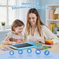 Kartu Flash Berbicara GY untuk Balita 2-in-1 Tablet Menulis LCD Anak-anak Pembelajaran Bahasa Montessori 510 Kata Autisme Pertuturan