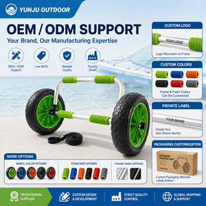 Tragbarer <span class=keywords><strong>SUP</strong></span>-Board-Wagen Paddle-Board-Trolley Strandtransport-Rollenträger für Aufblasbare Surfbretter Kajaks Kanus Outdoor-Sportarten - Product Image 5