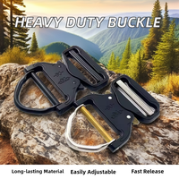26mm-50mm Boucle de Ceinture Tactique Réglable à Dégagement Rapide en Alliage de Zinc Forte Style Classique pour Nylon Pièces de Sac Spécial Accessoires