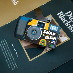 Cámara Desechable de Ojo Grande con Impresión Instantánea y Texto Personalizado, Cámara Desechable Mini de 35mm con Película de 3mm - Product Image 5