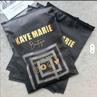 Sacs d'emballage en polyéthylène mat recyclables avec fermeture éclair pour vêtements, personnalisables avec logo privé