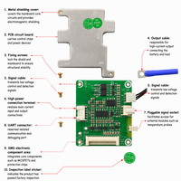 Carte de gestion de batterie intelligente JBD BMS 7-14S avec protection Bluetooth