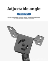Support mural pliable pour projecteur avec fonction rotative, adapté aux supports de plafond inclinables multi-angles pour projecteurs sur toits inclinés