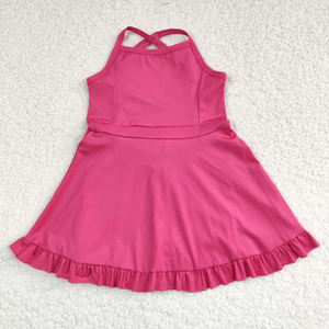 Vestido de Yoga para Niñas, Estilo Veraniego, con Volantes hasta la Rodilla, Ropa Deportiva para Bebés y Niñas Pequeñas - Product Image 5