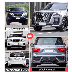 Bộ body kit Nissan Patrol 2010-2019 Y62 nâng cấp 2020: Cản trước, đèn pha, nắp capo, chắn bùn, nắp cốp sau, phụ tùng cũ và mới - Product Image 2