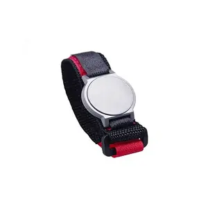 Wieder verwendbares NFC-Armband aus Stoff 13,56 MHz Nylon-RFID-NFC-Armband mit Klett verschluss