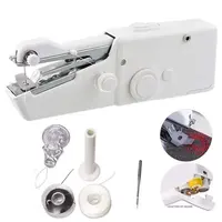Minimáquina DE COSER portátil para el hogar, máquina de coser eléctrica de mano rápida, para coser ropa sin cables