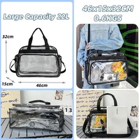 Sac à bandoulière léger en PVC transparent, livraison rapide, approuvé pour les stades, concerts, festivals sportifs, vacances à la plage