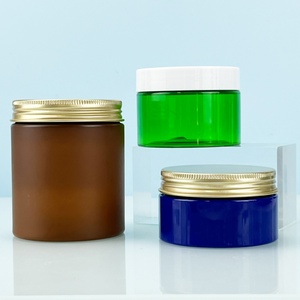 Cosmetic Lotion Cream <b>Jar</b> Silk Screen Custom Color Frosted PET <b>Plastic</b> <b>Jar</b> with Screw Cap 30g-150g - Product Image 5