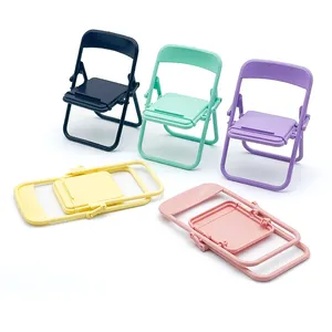 New Cute Color Chair Foldable Cell Phone Holder For Iphone 12 13 Mini Chair Mobile Phone Holder For Iphone 7 8 X Xs