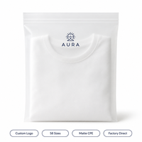 Sacs Ziplock CPE mats personnalisés avec logo, sacs poly auto-scellants, emballage pour vêtements, pochette réutilisable pour vêtements, emballage d'expédition pour la vente au détail