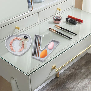 Plateau de comptoir et de courtoisie personnalisé petit plateau de distributeur de savon en silicone de 7.2 "belle couleur plateau d'amour romantique - Product Image 1