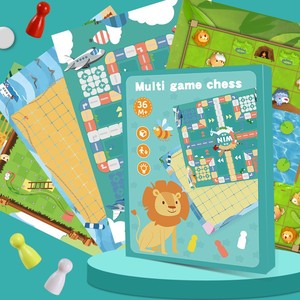 Nouveau jeu <span class=keywords><strong>d</strong></span>'échecs éducatif quatre-en-un en gros, plateau créatif multi-jeux, jouet populaire <span class=keywords><strong>d</strong></span>'éveil pour enfants - Product Image 5