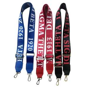 Cerclage personnalisé réglable large Deltaa Sigma Theta sac à main bandoulière ceinture sangle rose bandoulière ceinture pour sacs sangle - Product Image 2