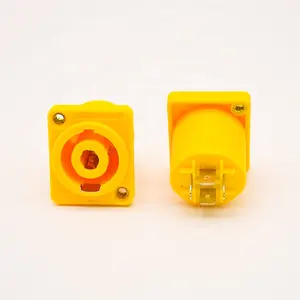 RASANTEK Speakon 4 Pole Female Chassis Mount Connector Audio Speaker Jack Female Speakon Connector For Audio Video