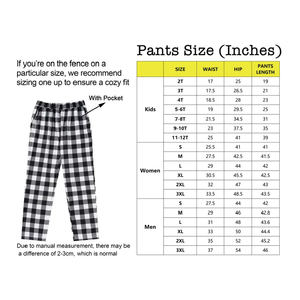 Pantalons de pyjama unisexes pour adultes, à carreaux multicolores personnalisables, pour la maison, Noël, hiver, pantalons de Noël, pyjamas assortis pour Noël - Product Image 6