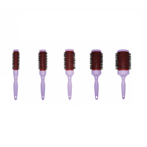 Cepillo Redondo de Cerámica para el Cabello con Cerdas de Jabalí y Nylon, Herramienta Iónica para Secado y Peinado, Mango de Goma Antideslizante, Uso Profesional en Salón - Product Image 4