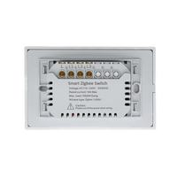 Interrupteur intelligent Tuya Zigbee à bouton-poussoir, 1 à 4 groupes, sans neutre, compatible Alexa Google Home, OEM ODM