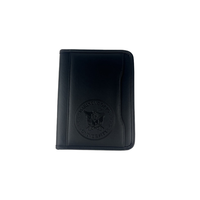 Carpeta de cuero B5 de lujo-Logotipo personalizado, resistente al agua con Portalápices para viajes diarios y notas académicas