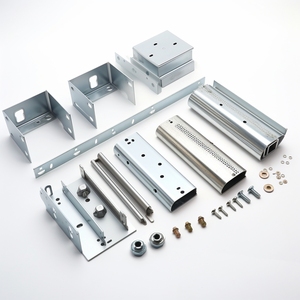 Kit d'assemblage de supports de montage en tôle galvanisée découpée au laser sur mesure, pliage de précision, fabrication OEM industrielle, vente en gros - Product Image 1