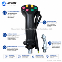 Manette de commande électrique multifonction à 6 boutons Juexuan, robuste, garantie 1 an, pour les machines forestières