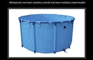 Aquacultuur Met Behulp Van China Verplaatsbare Pvc Plastic Landbouw Blauwe Capaciteit Aquaria & Accessoires Duurzame Plastic Koi Visvijver - Product Image 2