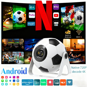 Set de Regalo Proyector Inteligente Diseño de Balón de Fútbol 4G Wifi Cine Teatro Portátil Proyector de Bolsillo para la Copa Mundial - Product Image 2