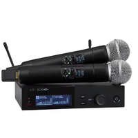 Récepteur sans fil professionnel double UHF SLXD4D+ KSM8 SLX-D+ avec KSM8 KSM9 True Diversity pour les performances sur scène et en église