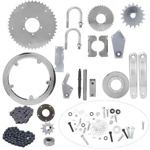 80cc Metal Low Noise Motorized Bike Jackshaft Kit Center Shaft Chain Ring Cover Iron Plate Center Shaft Guard Board Accessory