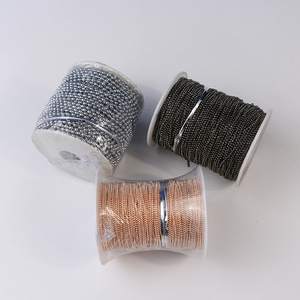 Chaîne à billes pleine taille étiquette de chien chaîne rouleau aveugle chaîne à billes bobine bijoux collier accessoires de bricolage