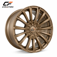 Jantes en alliage d'aluminium forgé CF Aerospace Bronze 5x139.7 64.1, capacité de charge 1200KG, compatibles Rivian R1S, jantes robustes sur mesure, moyeu ODM, nouveau modèle