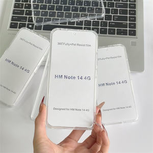 <span class=keywords><strong>Coque</strong></span> de téléphone transparente, fabrication de <span class=keywords><strong>coque</strong></span> arrière pour <span class=keywords><strong>Redmi</strong></span> 15/15C/A5/K80/<span class=keywords><strong>Note</strong></span> 10 ProMax/14 <span class=keywords><strong>Pro</strong></span>+, transparente, 2 en 1, anti-chute, protection mobile - Product Image 3