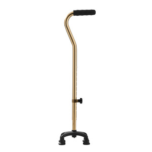 Bâton de marche à quatre branches en alliage d'aluminium, extensible, antidérapant, pour personnes âgées, utilisation en extérieur - Product Image 4