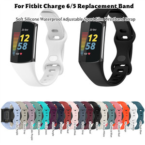 Correas de Silicona Suave para Reloj Inteligente, Repuesto de Correa Deportiva para Fitbit Charge 6 5, Accesorios para Pulsera - Product Image 5
