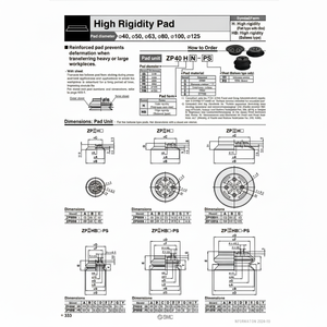 Modèle de coussin de vide pneumatique SMC ZPT40HBSJF50-B01-A18 pour équipement de manutention - Product Image 1